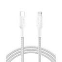 Belkin BOOSTCHARGE geflocht.Kab. Lightn./USB-C 2m ws.CAA022hq2MWH