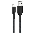 Belkin BOOSTCHARGE geflocht.Kab. USB-C/USB-A 2m schw.CAB022HQ2MBK