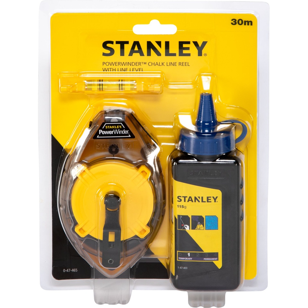 Stanley Chalk Line Set Power-Winder 30 m