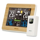 Alecto WS-1560 Wetterstation mit Funksensor Bamboo