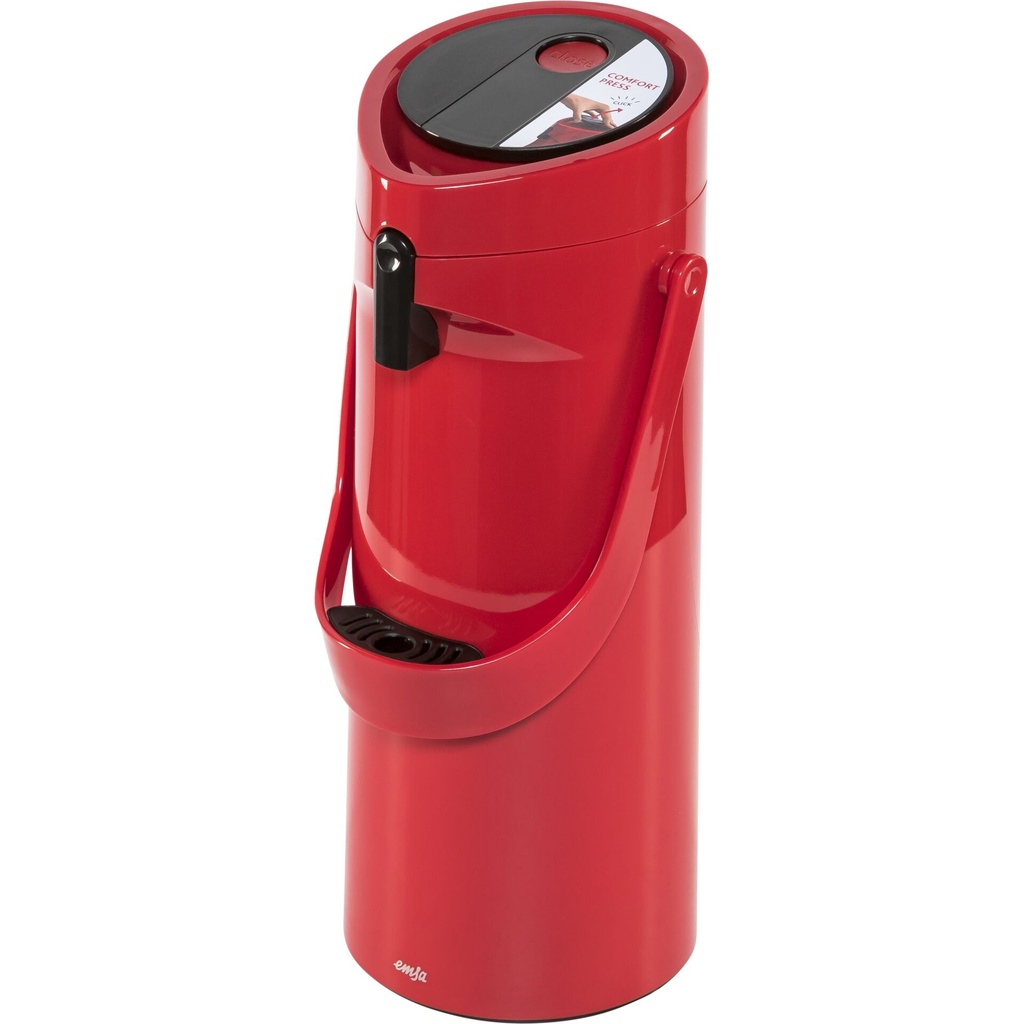 Emsa Ponza Pump-vacuum jug 1.9 L, red