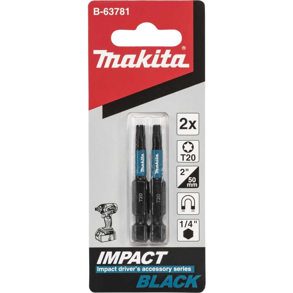 Makita B-63781 Bit T20x50mm 2pcs.