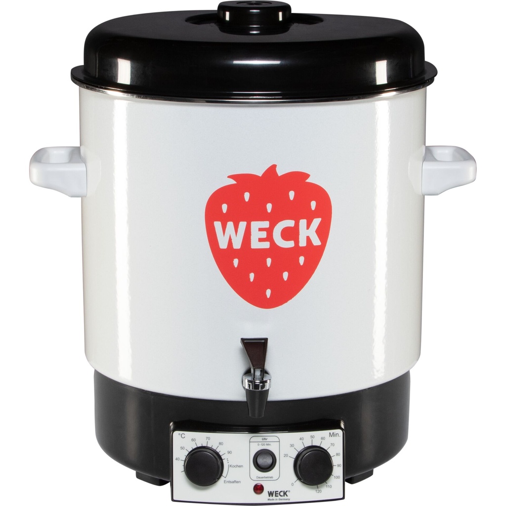 WECK Einkochautomat WAT 15 A Emaille, mit Uhr + Hahn