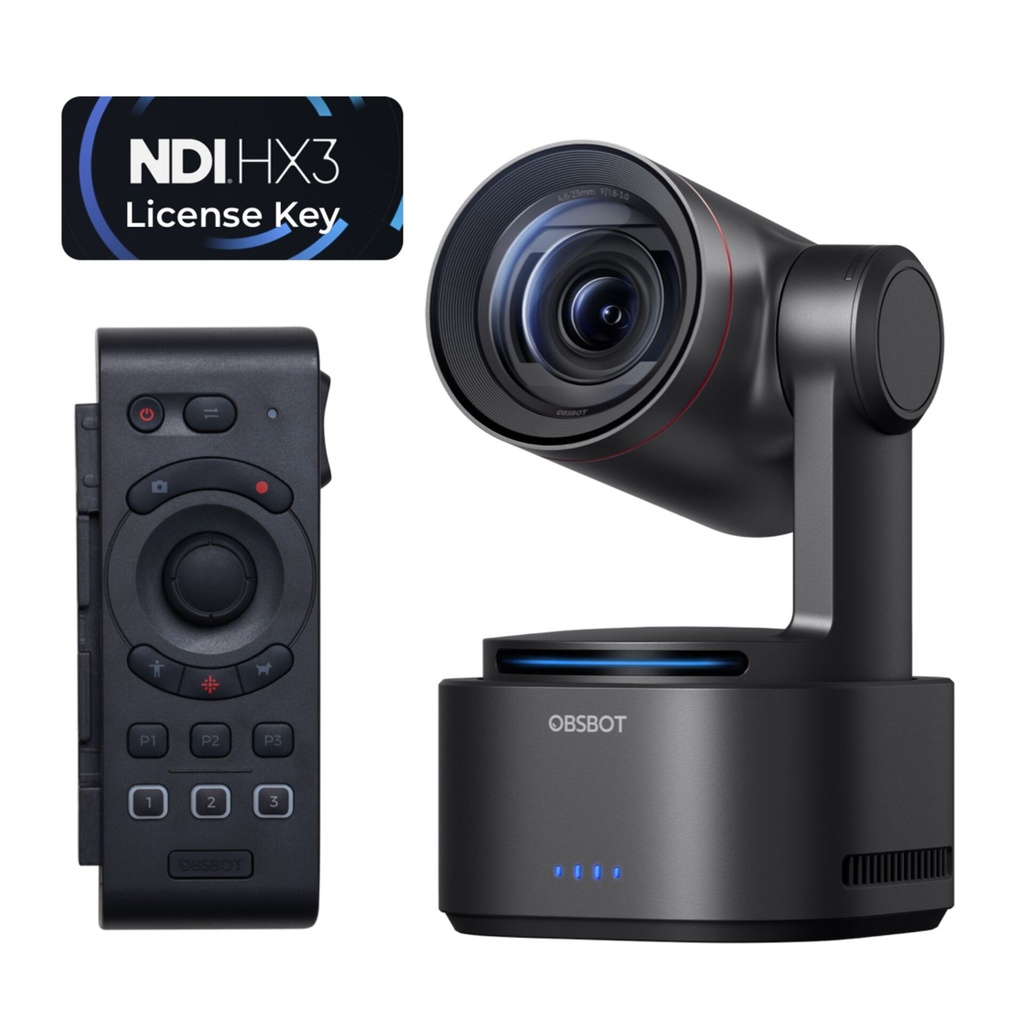 OBSBOT Tail 2 Remote Combo mit NDI, 4K PTZR-Kamera