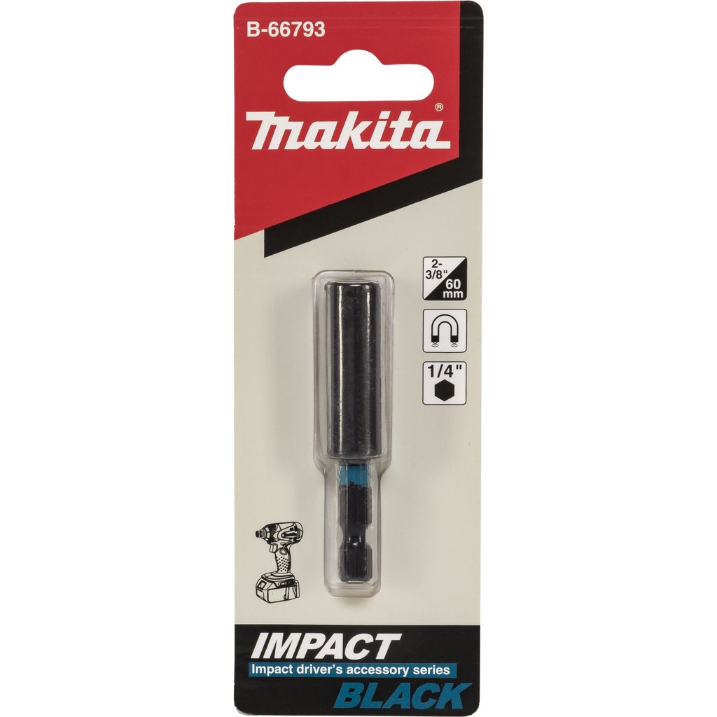 Makita B-66793 Bit Holder 1/4   Mag 60mm