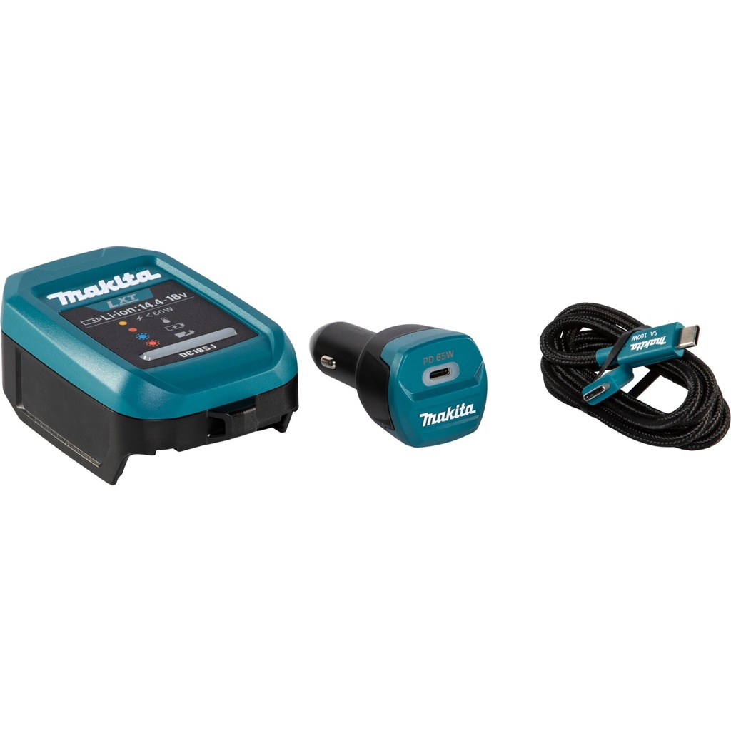Makita 1915U4-1 DC18SJ + ADP14 + USB-C Autoladegerät