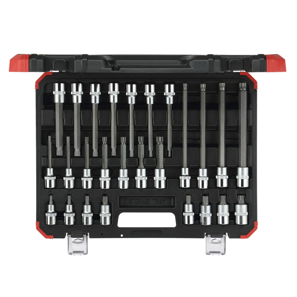 GEDORE red Screwdriver Bit Sockets 1/2  XZN 26-pieces
