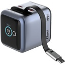 Verbatim Mini GaN Charger 70W Retractable Cable+Display 32059