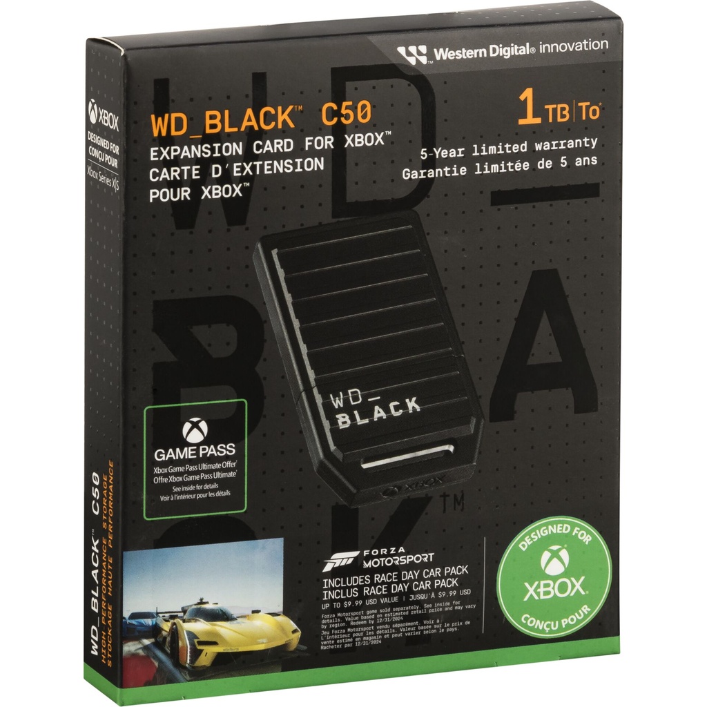 Western Digital Black SSD    1TB C50 Expansion Card for Xbox