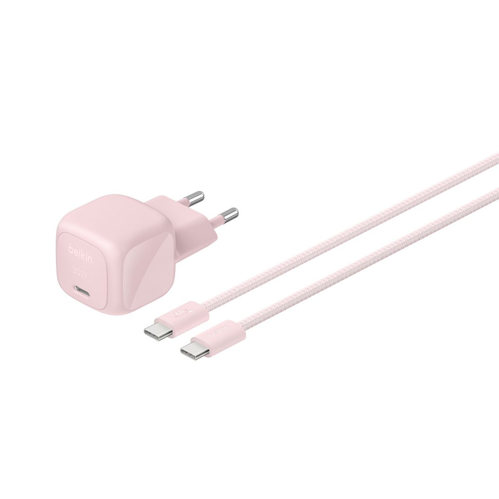 Belkin BOOST Charge USB-C/USB-C 30W PD black+cbl WCA008kq2MPK-B6