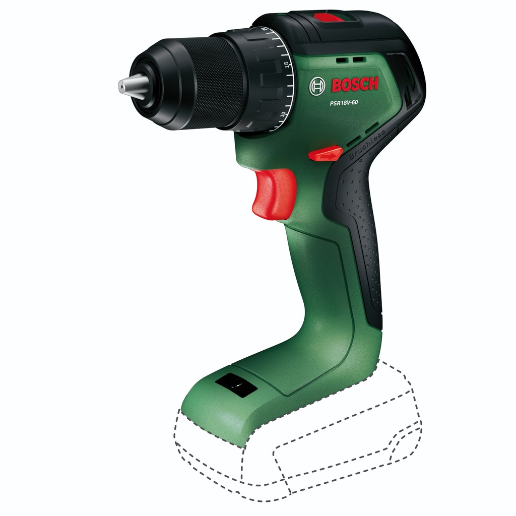 Bosch PSR18V-60 (solo, C) Cordless Drill Driver