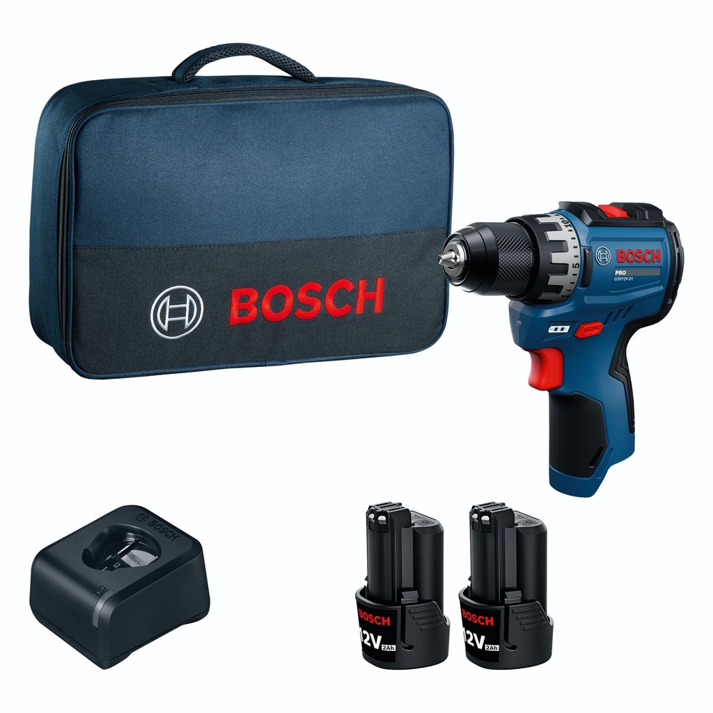 Bosch GSR12V-31 (2x2.0Ah, B) Cordless Drill Driver