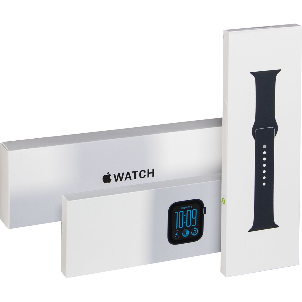 Apple Watch SE 3 44mm GPS Alu Sport M/L midnight/navy blau