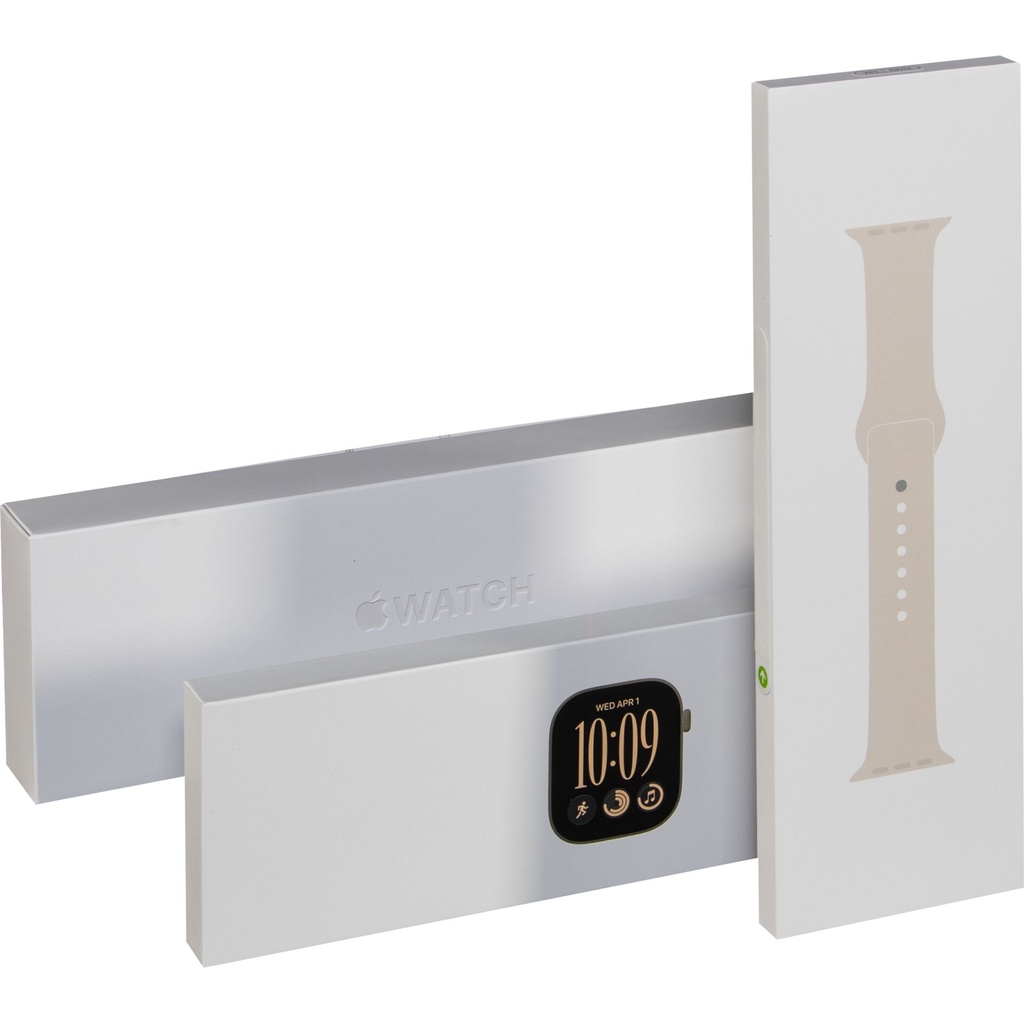 Apple Watch 12 42mm GPS Alu Sport S/M light gold/sand