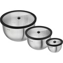 ZWILLING Fresh&Save 6-pc silver Stainless Steel Vacuum Bowl Set