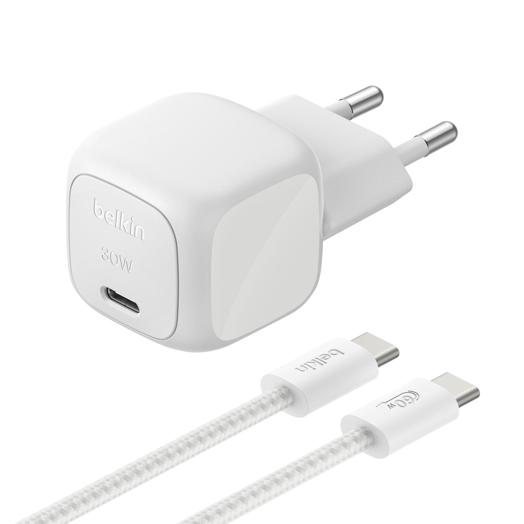 Belkin BOOST Charge 30W Ladeger. 30W PPS +Kab.sil.WCA008kq2MSL-B6