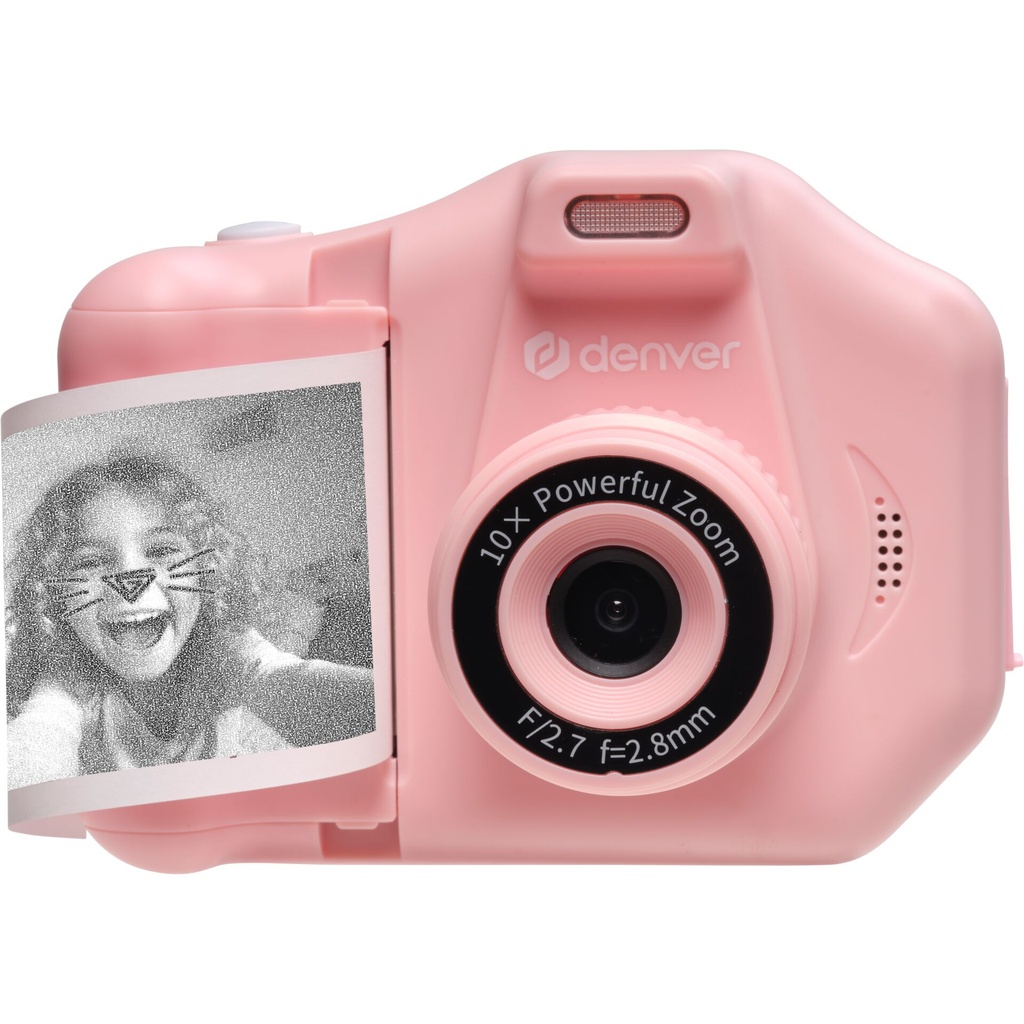 Denver KPC-1370NS rosa Kinderkamera mit Drucker