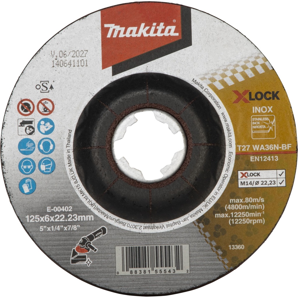 Makita Schruppscheibe 125x6mm INOX