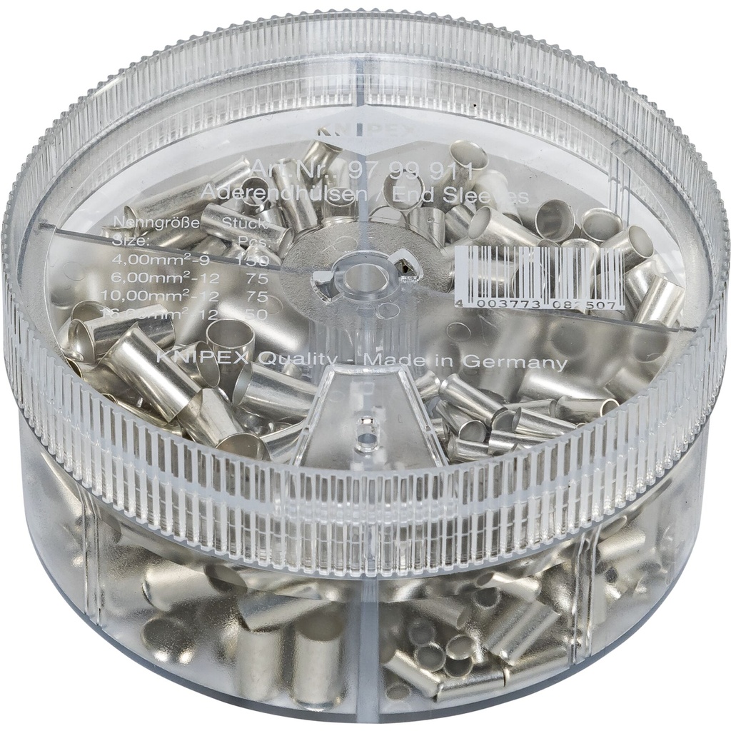 KNIPEX Assortment uninsulated wire ferrules