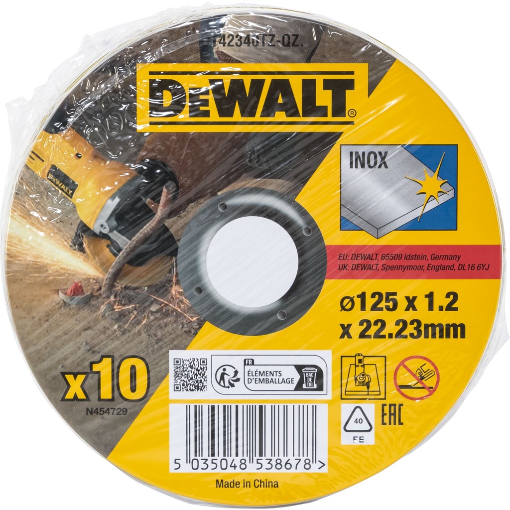 DeWalt DT42340TZ-QZ Trennscheibe Edelstahl 125mm