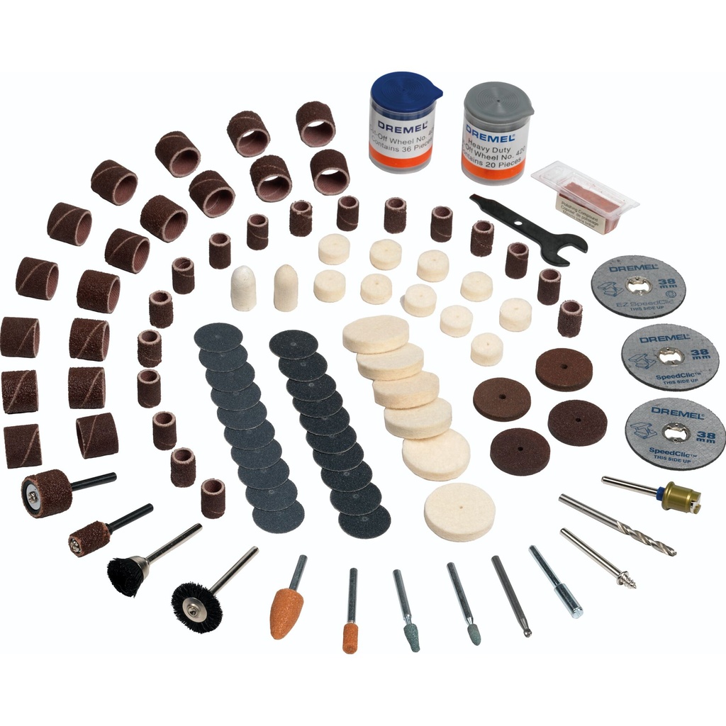 Dremel 724 Multipurpose Accessory Set 150 pieces