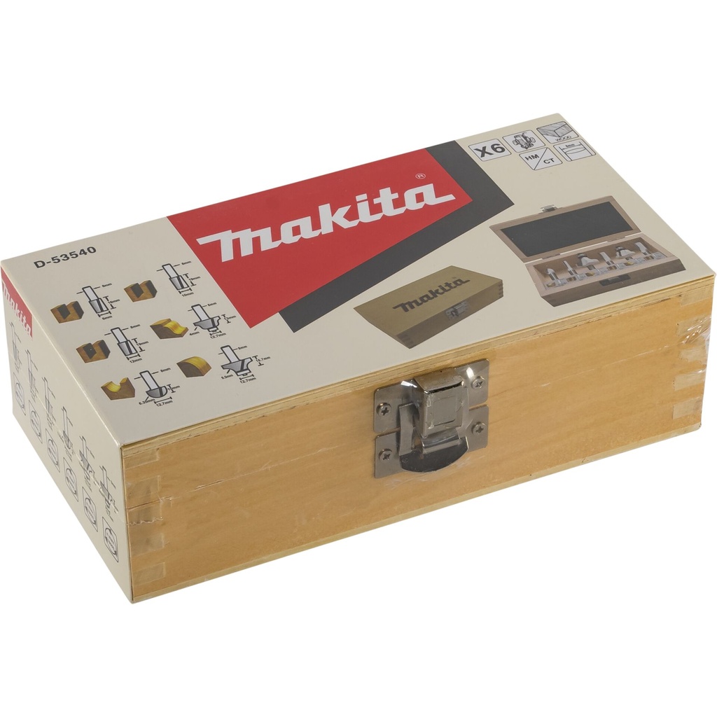 Makita Fräser-Set 8mm 6Stk