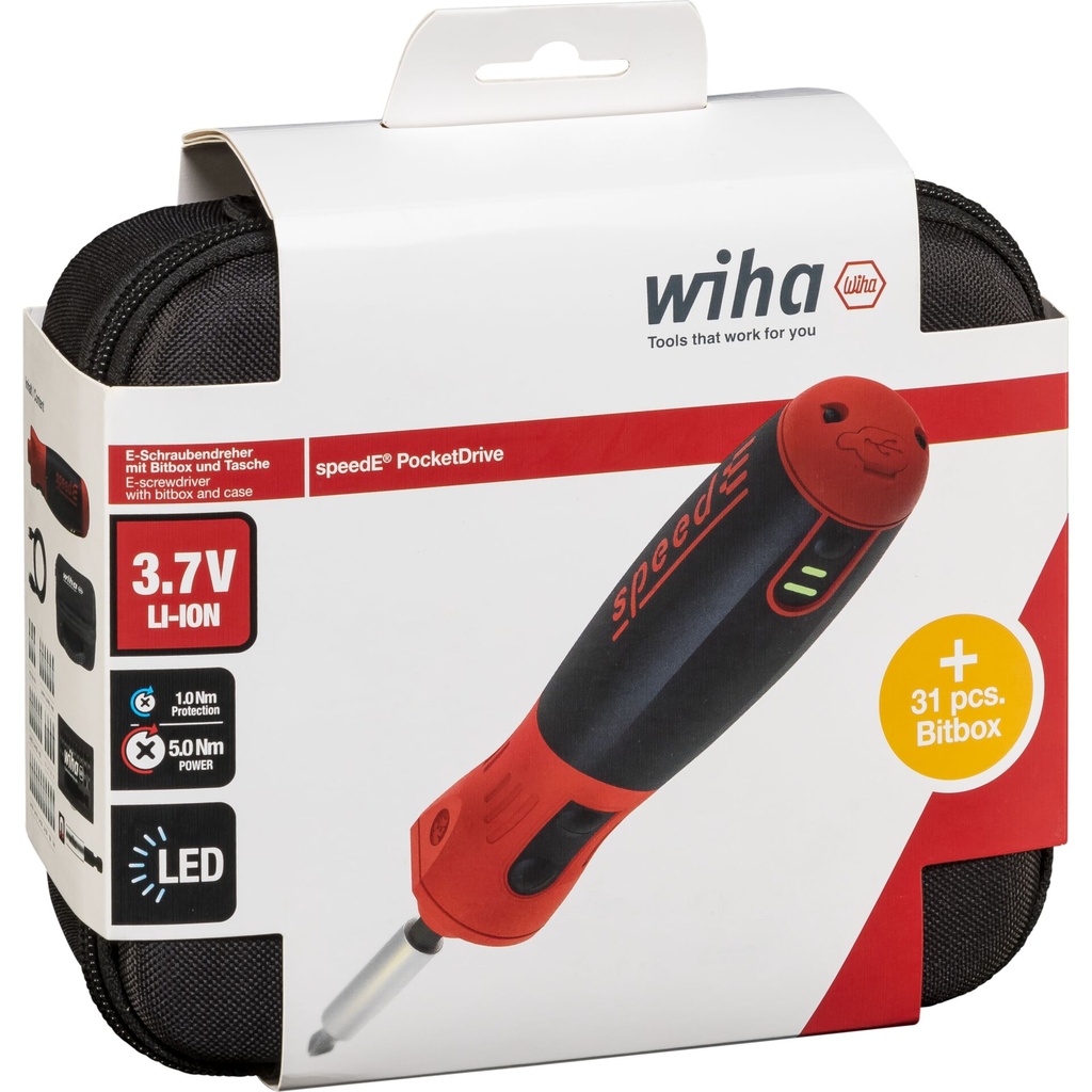 Wiha E-Schraubendreher speedE PocketDrive