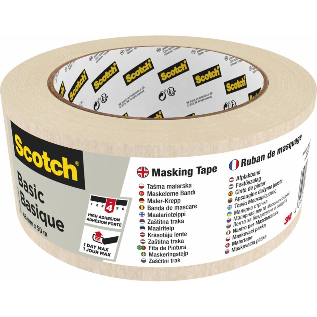 Scotch Masking Tape Basic 48mmx50m beige 2010/48