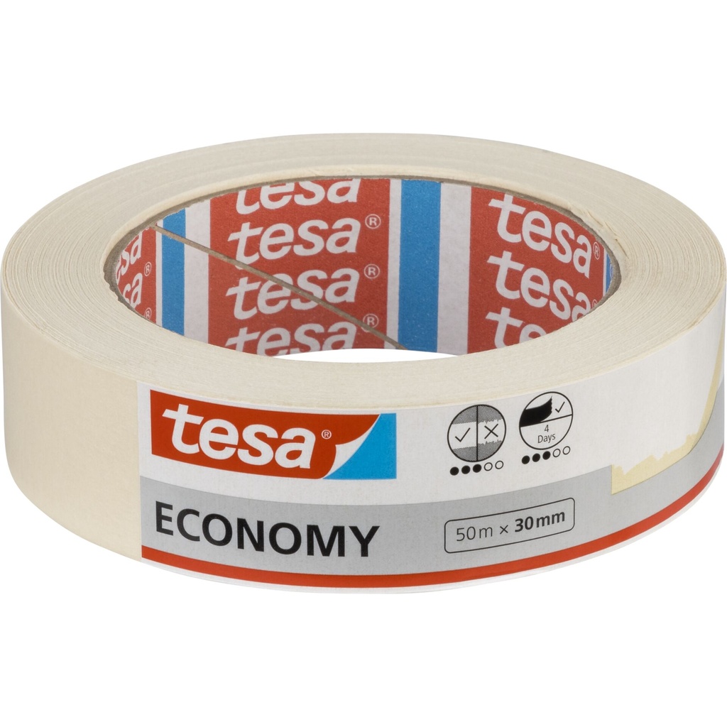 Tesa Masking Tape 50m x 30mm general-purpose beige 05287