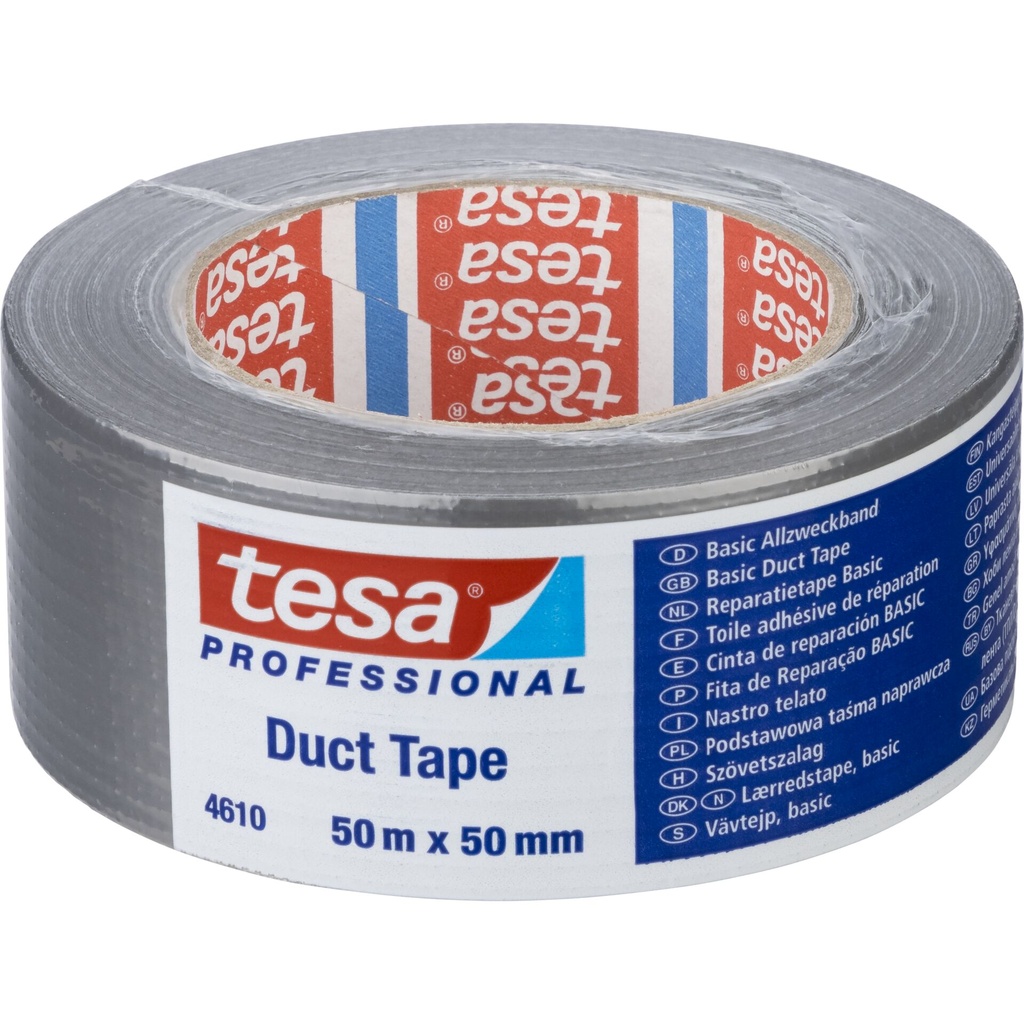 Tesa Duct Tape 50m x 50mm silver 04610