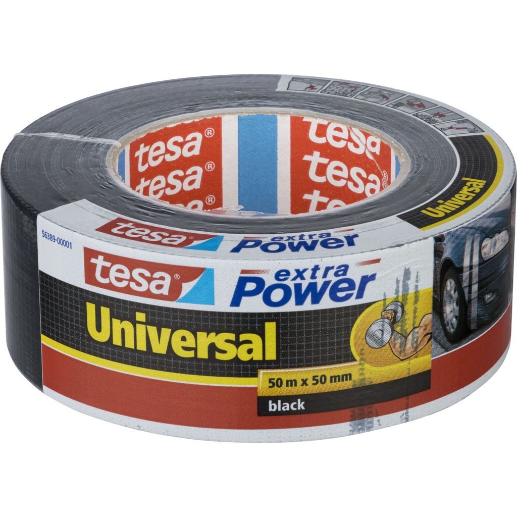 Tesa Duct Tape 50m x 50mm extra Power black 56389