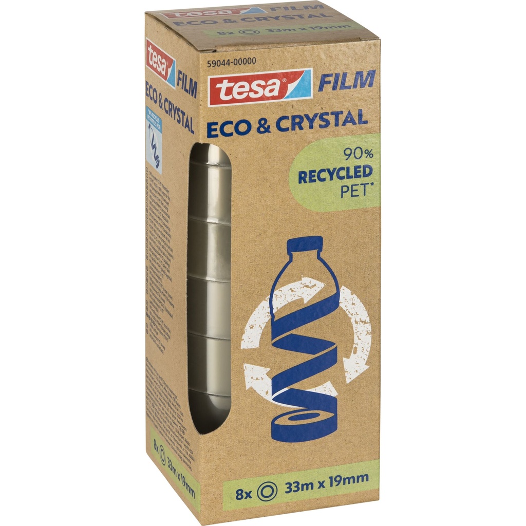 Tesa Klebefilm eco&crystal 19mm x 33m