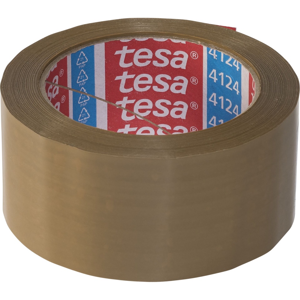 Tesa Packband 66m x 50mm PVC braun 04124