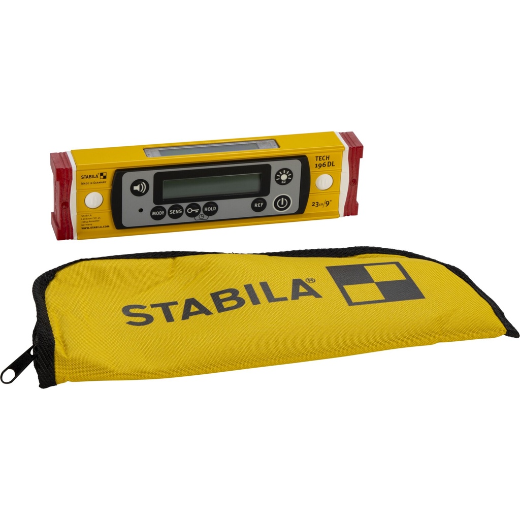 STABILA TECH 196 DL, 23 cm Elektronik-Wasserwaage