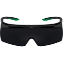 uvex super f OTG welding safety spectacles black/green