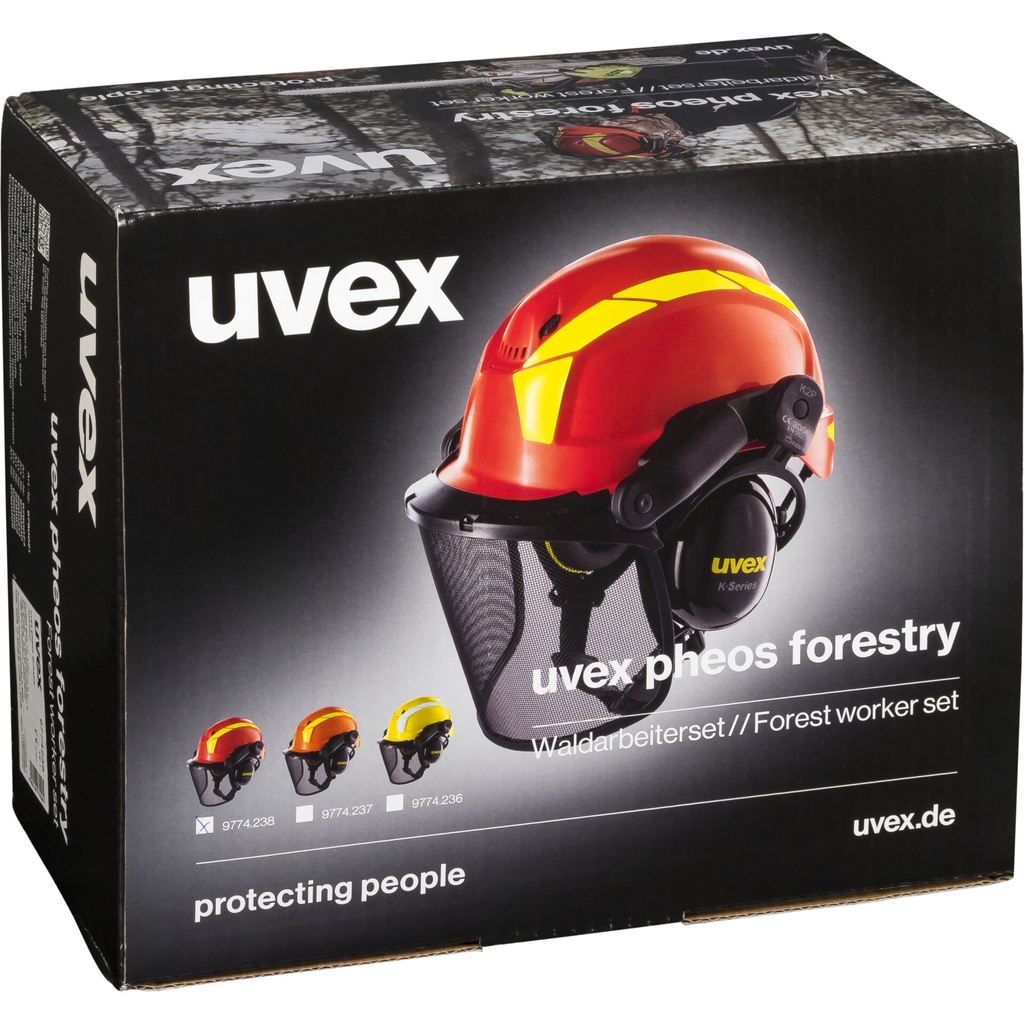 uvex Waldarbeiterset rot