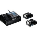 Makita Energy Kit 197658-5 2x BL1021B + DC10SB