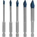 Bosch EXPERT HEX-9 HardCeramic Bits, 5pcs Set 4/5/6/8/10