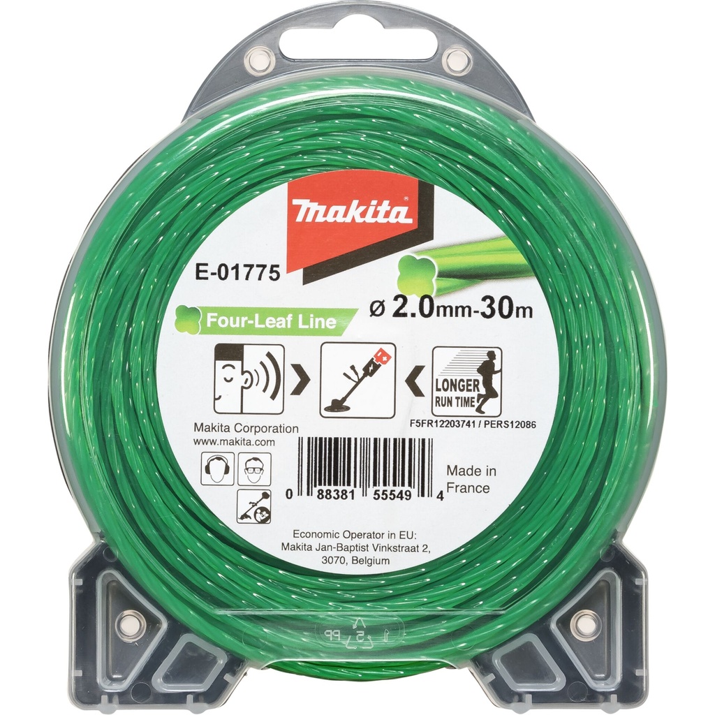 Makita E-01775   Mowing String Four Leaf 2,0mmx30m