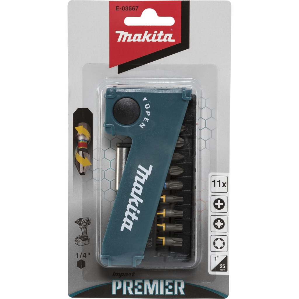 Makita Torsion Bitset 11tlg