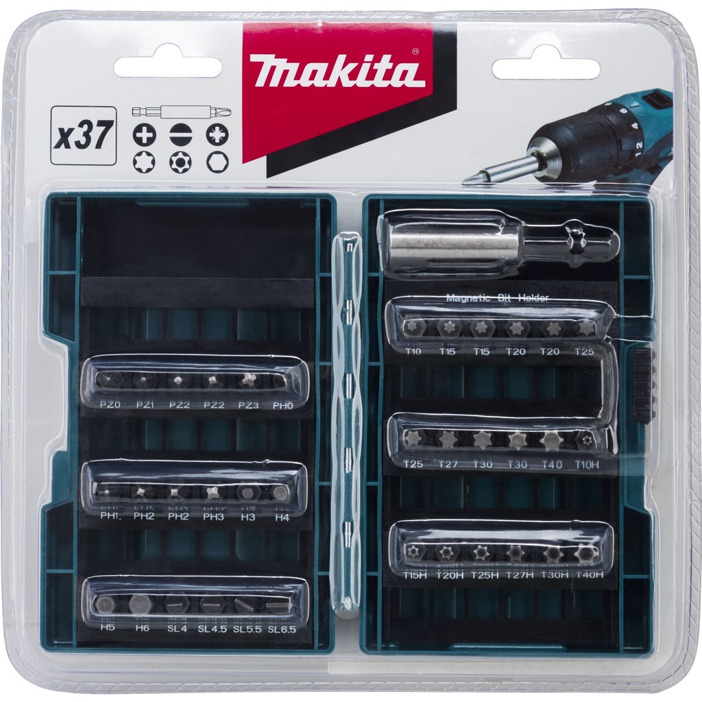 Makita B-28606 Bit-Set 37pcs.