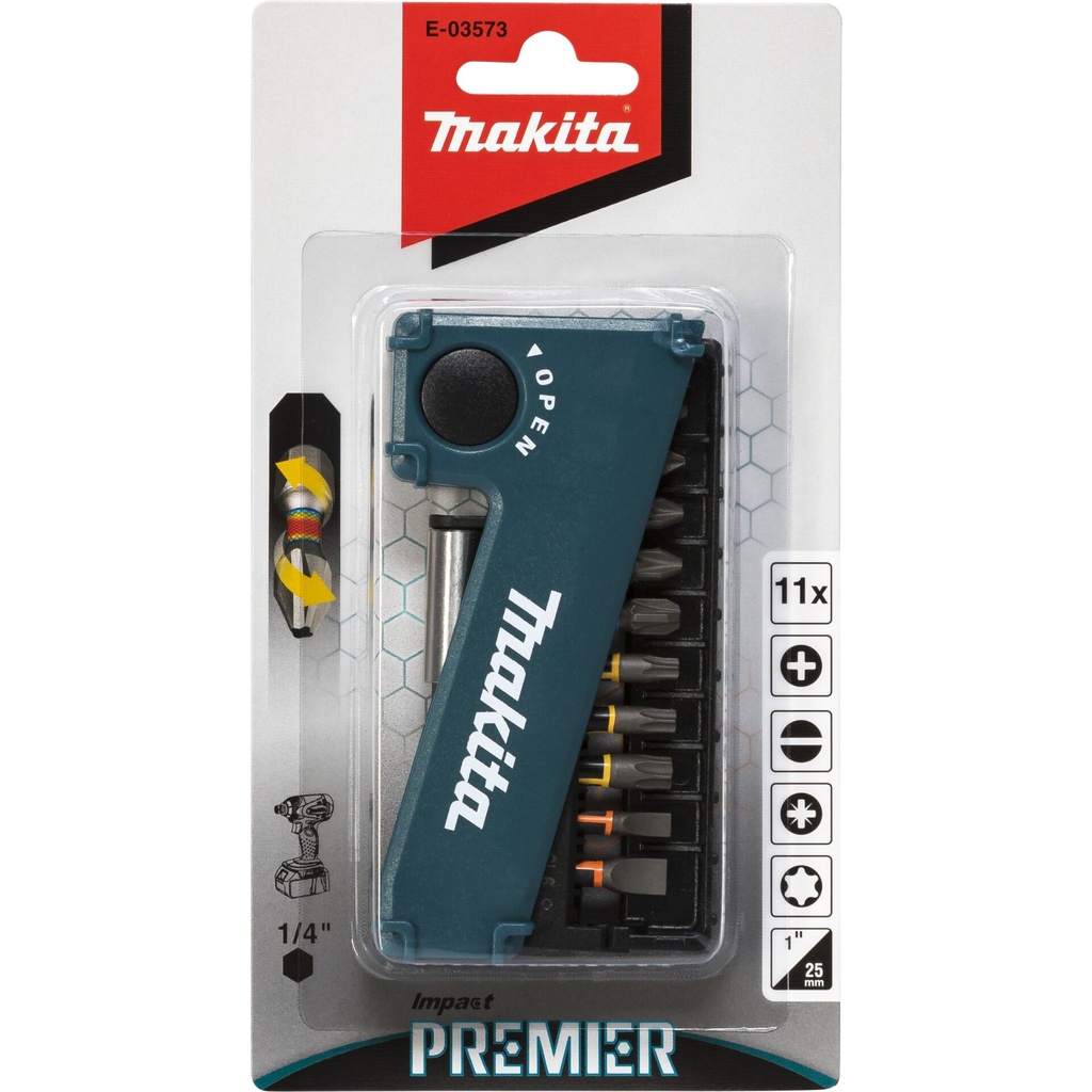 Makita E-03573 Torsion Bit-Set 11pcs.