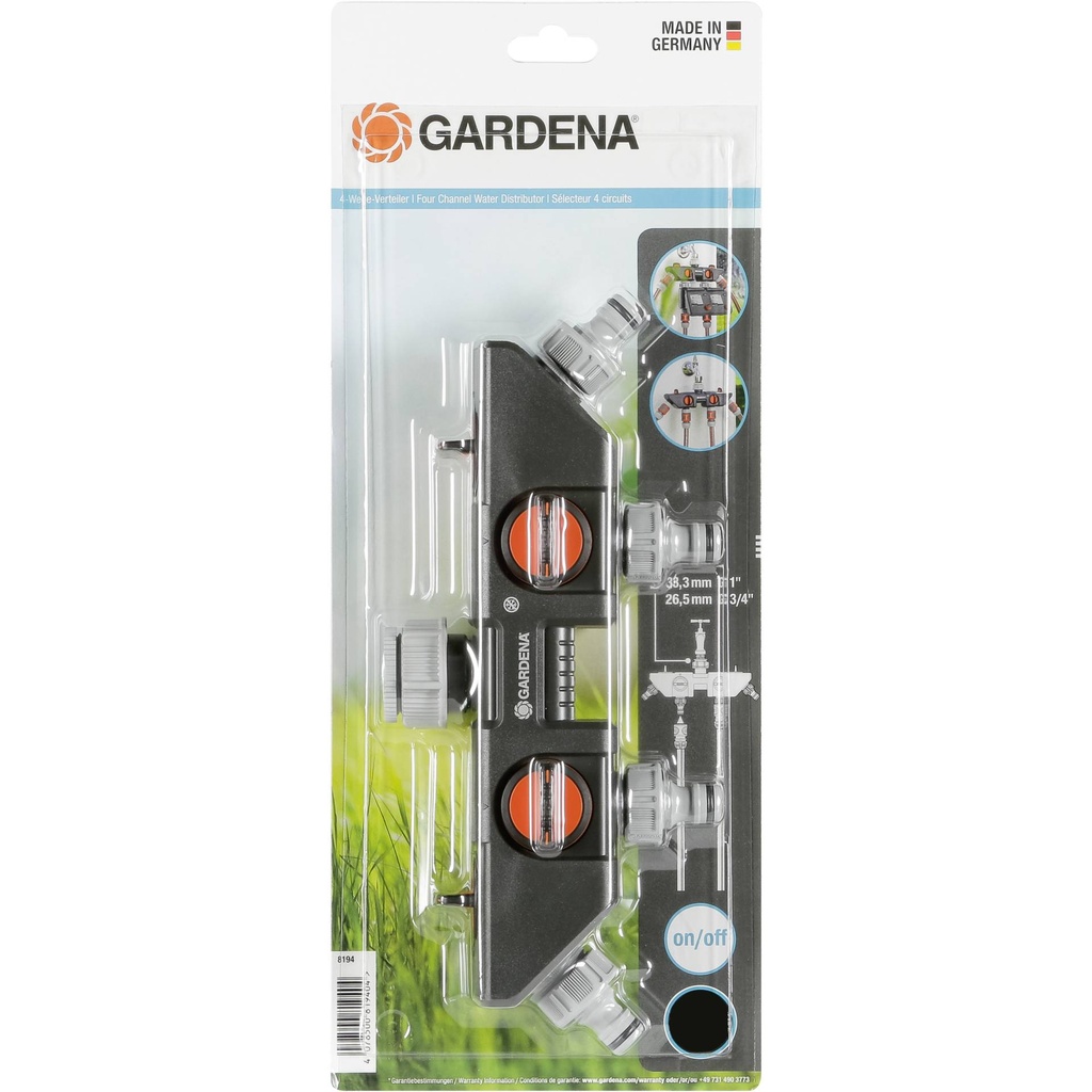 Gardena Four channel Water Distributor