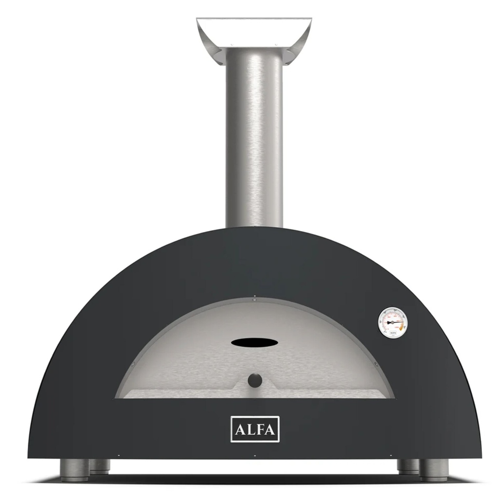 Alfa Forni Moderno 3 Pizze Hybrid slate grey