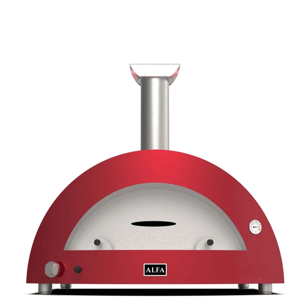 Alfa Forni Moderno 5 Pizze Hybrid antique red