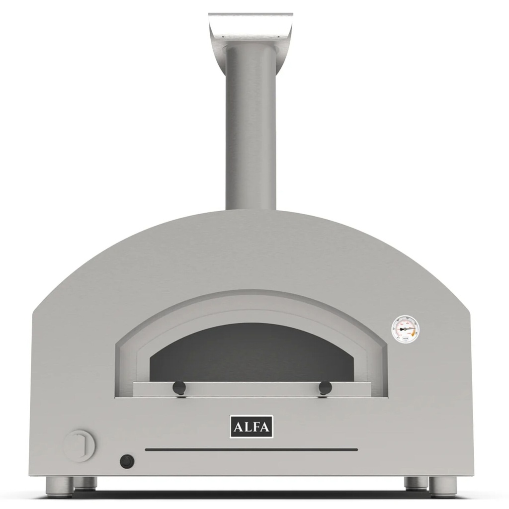 Alfa Forni Futuro 2 Pizze Hybrid silver black
