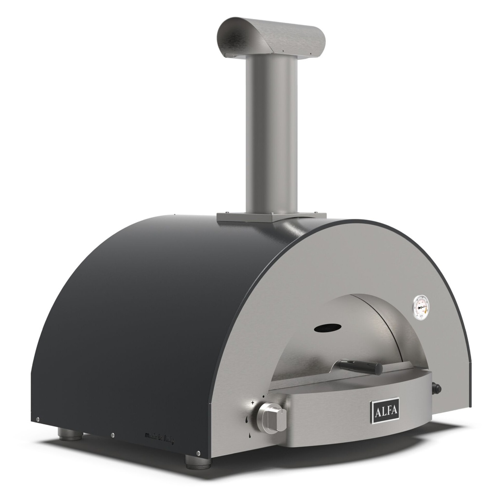 Alfa Forni Classico 2 Pizze Hybrid Grey