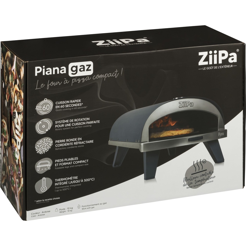 ZiiPa Piana Gas Pizza Oven Ardoise