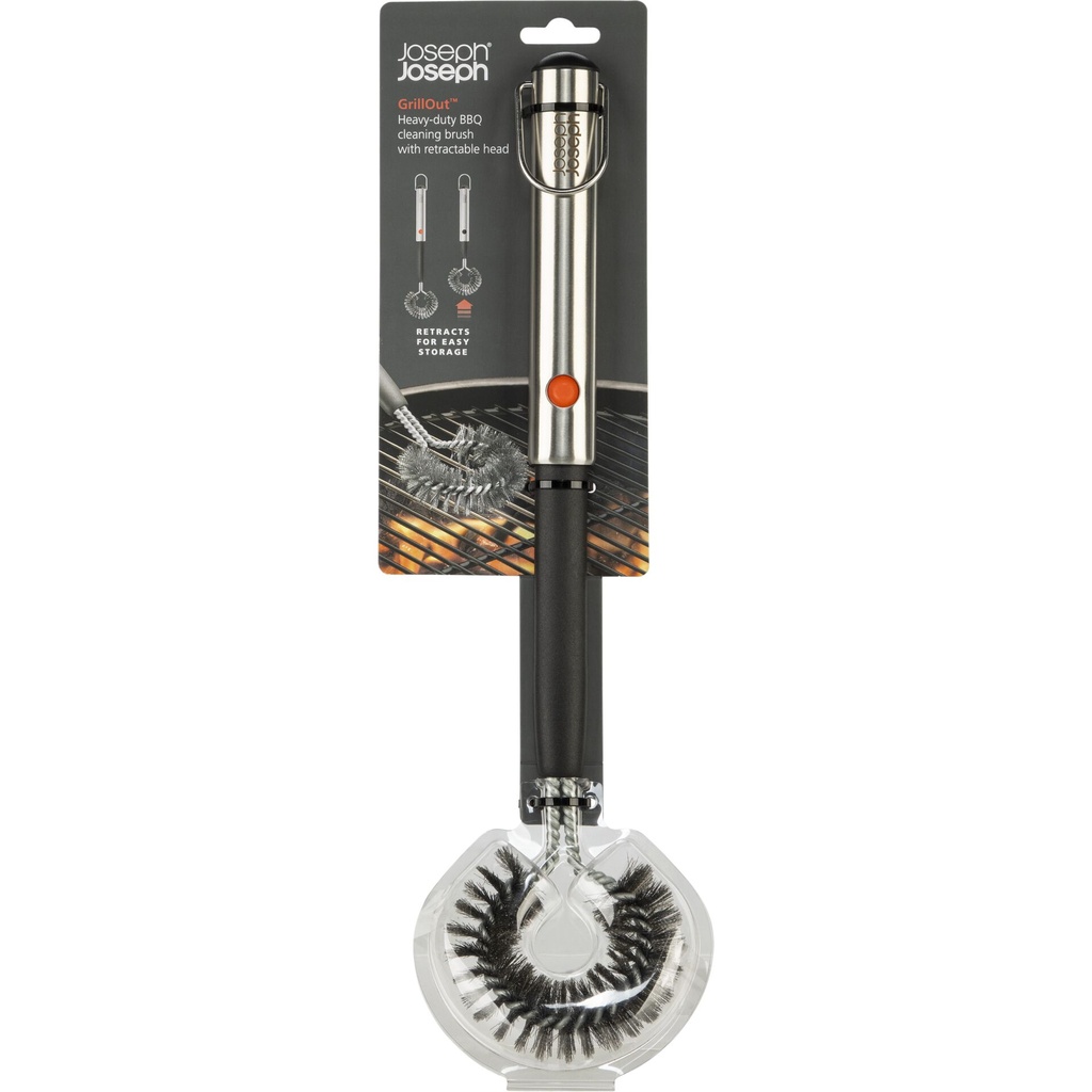 Joseph Joseph GrillOut SST BBQ Clean.Brush w. Extending Handle