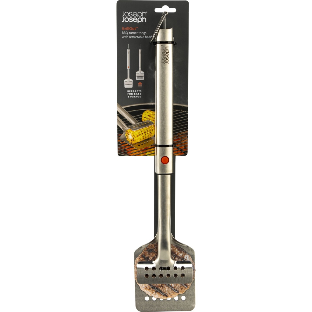 Joseph Joseph GrillOut SST BBQ Turner Tongs w. Extending Handle